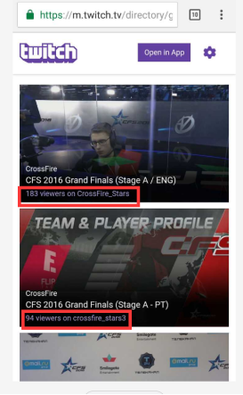 比赛进行时抽空看了一眼twitch，国外的观众看起来实在不多。