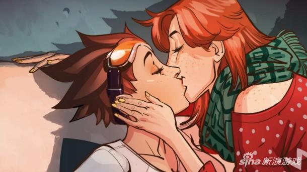 猎空与恋人热吻