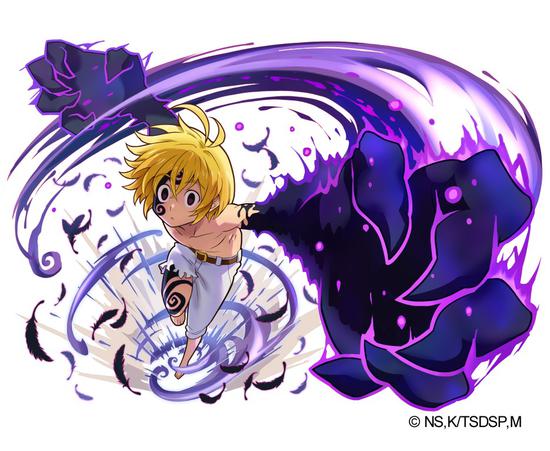 中文版与人气动漫七大罪所联名进行的海外合作,将释出魔神梅里