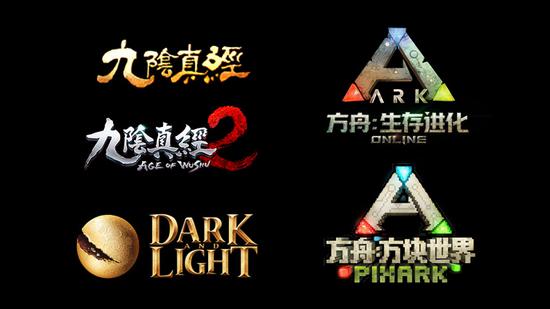 （图2：蜗牛游戏2017端游产品LOGO阵列