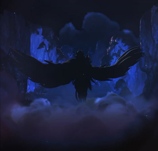 光线变暗，人物轮廓出现