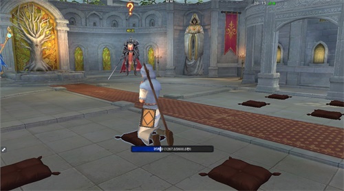 玩家在教堂中祈祷