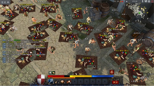 摆摊交易热闹非凡