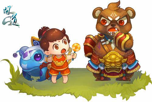 《问道》儿童节活动Q版宣传图