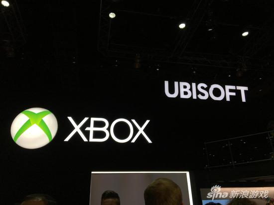 育碧展台与Xbox展台紧邻