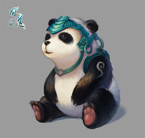 《问道》人气坐骑太极熊宣传画