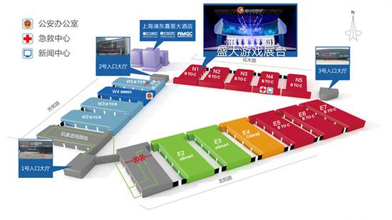 2017ChinaJoy展馆分布图