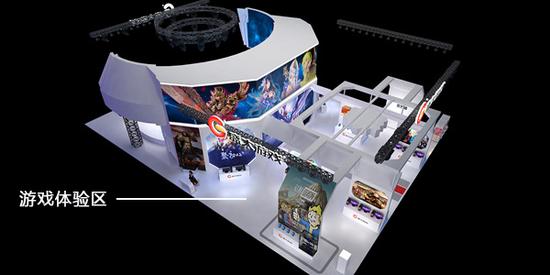 盛大游戏展台游戏体验区