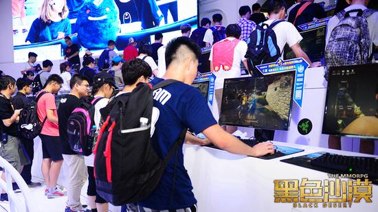 黑沙试玩区人满为患