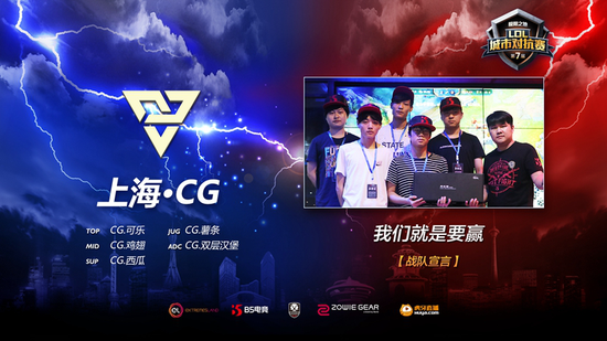 第七届城市对抗赛冠军上海赛区CG战队