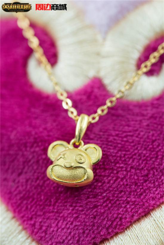 提伯斯足金吊坠