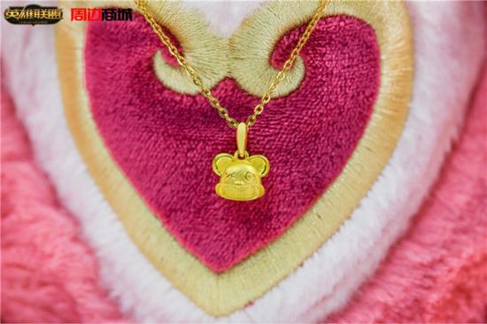 提伯斯足金吊坠