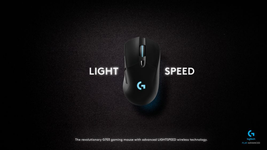 罗技G703 LIGHTSPEED无线游戏鼠标与LIGHTSPEEDTM无线技术