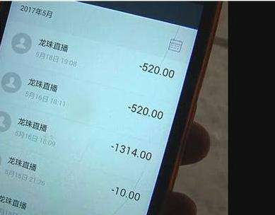 未成年人消费充值记录