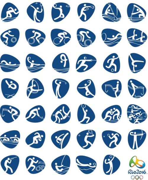 奥运会跑步标志图片