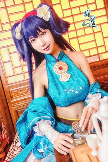 《问道》女水coser精美原画