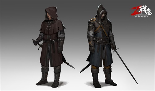 图1：英俊沉郁，《战意》服饰原画设计稿曝光