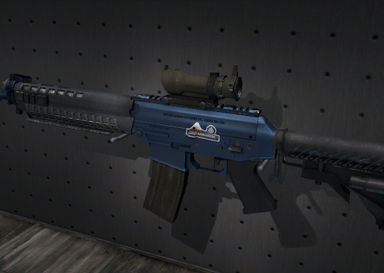  湖畔激战纪念品——SG553|深蓝电镀处理（2013冬季赛）