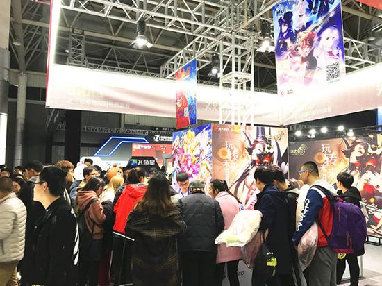 西安国际酷玩娱乐节盛大游戏展台人气火爆