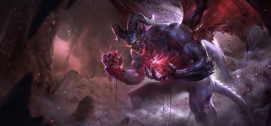 是名为贝尔克萨尔(belxahl)的,背上长有一双大翅膀的恶魔