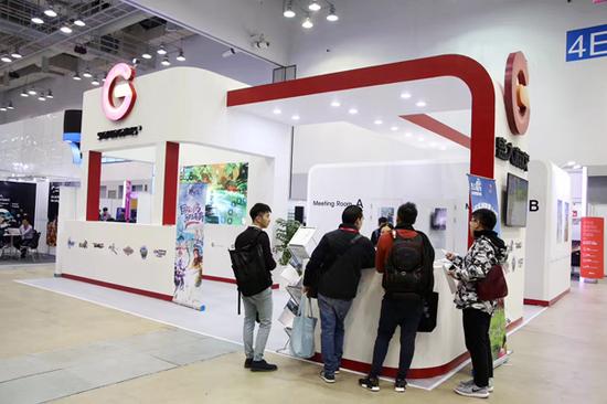 盛大游戏G-STAR 2017参展展台