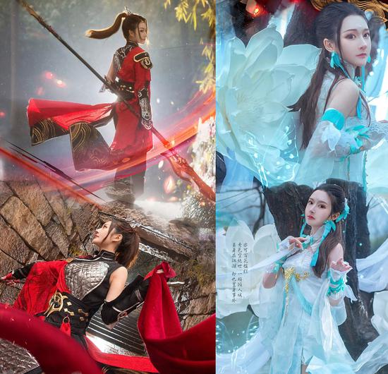 　　在听到“为君蛟龙至死方休，不及她背后点绛温柔”这个令人心碎的转职理由后，一位女玩家感触颇深，作为素人coser自发拍了一套图来宣传转职