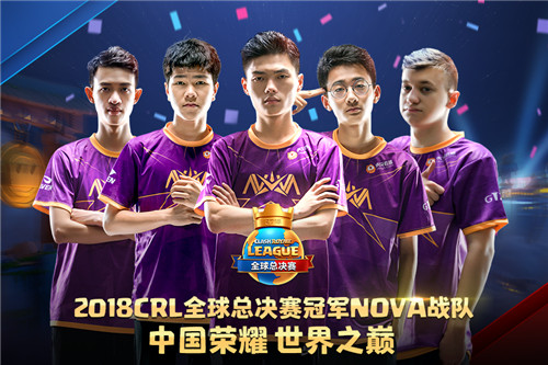 NOVA勇夺CRL全球总冠军