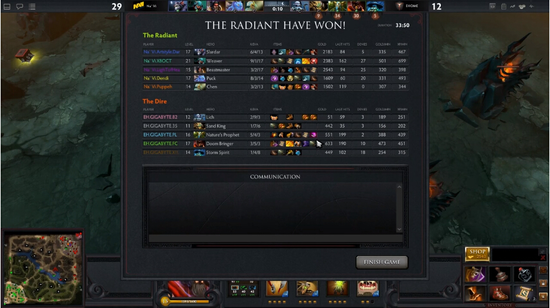 Na’Vi最后一把局势比较明朗