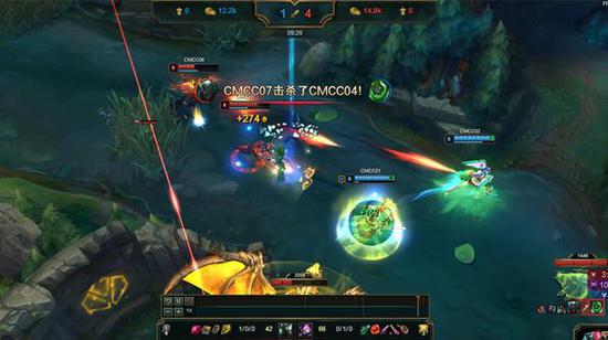 蓝方小龙区贸然开团，被红方反打