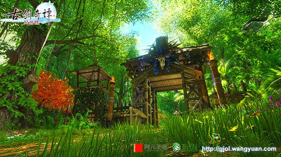 乌诏夜摩城寨门高耸