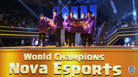 中国战队nova夺冠!称霸皇室战争全球总决赛
