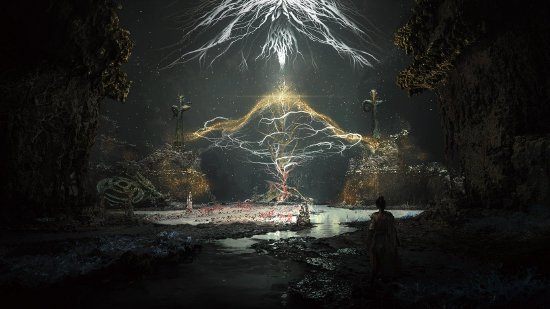 基于三星堆青铜神树设计的游戏场景