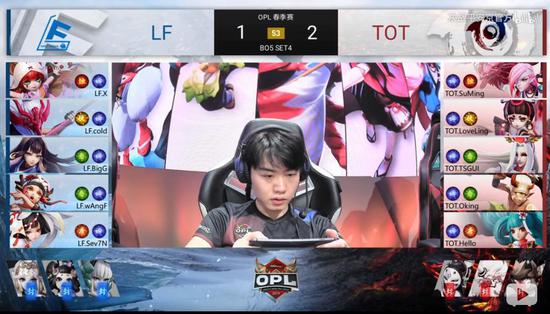 TOT赛点局，LF VS TOT BP情况