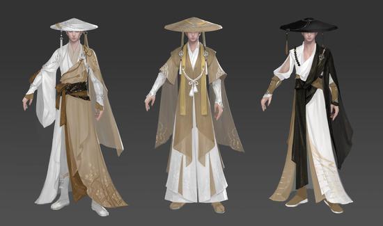 少林门派套装原画