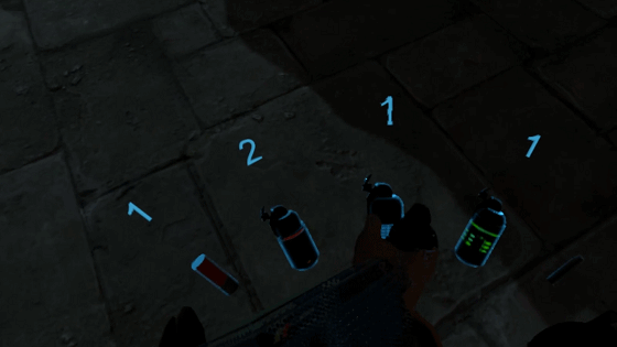 使用道具寻找敌人