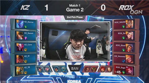 ROX第二局选择了孙策这个少见的战士