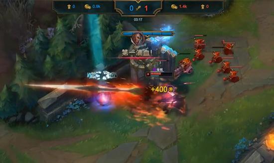 英雄联盟Solo赛 顶塔强杀抢得胜利