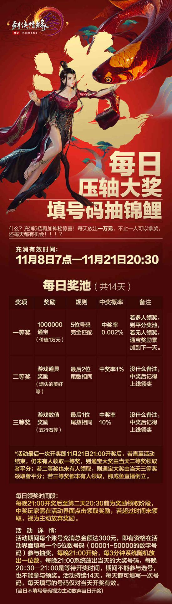 充消增值福利锦鲤抽奖