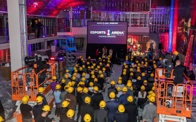 1月10日即将完工的Esports Arena 拉斯维加斯馆活动现场