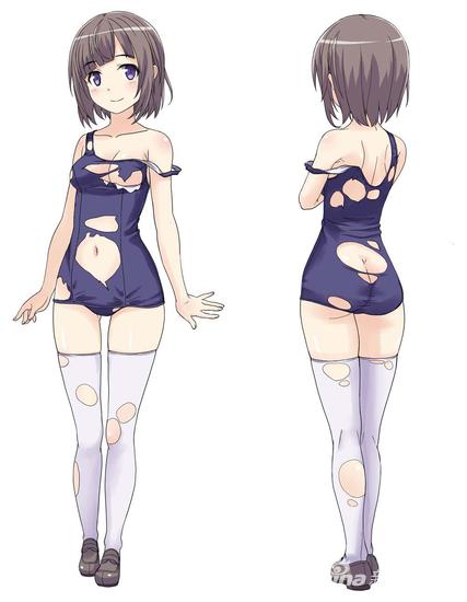 DLC服装‘破过头的学校泳装’