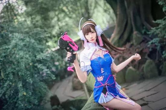 dva性感旗袍装cos