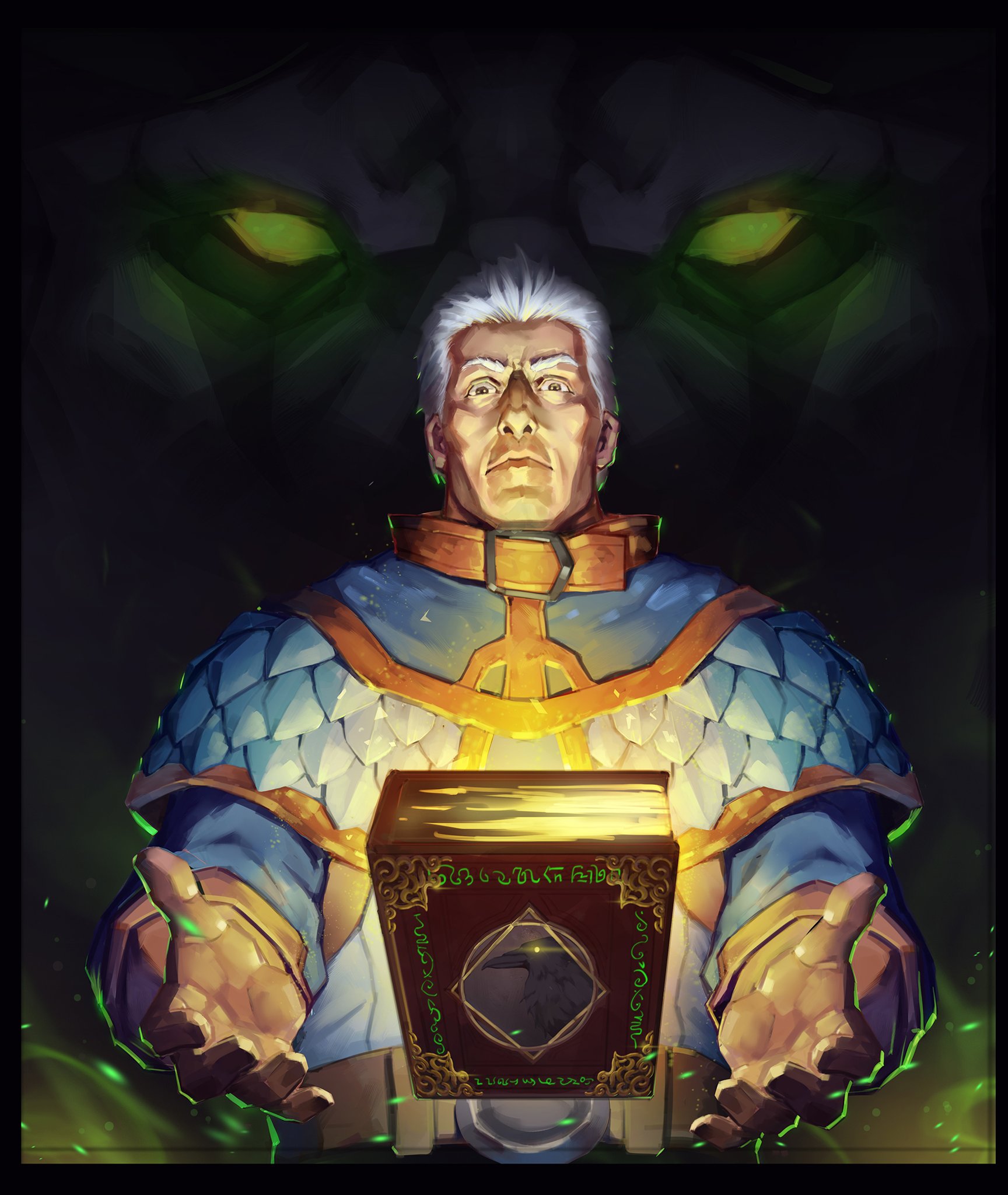 魔兽玩家原创同人画作分享 艾泽拉斯守护者卡德加