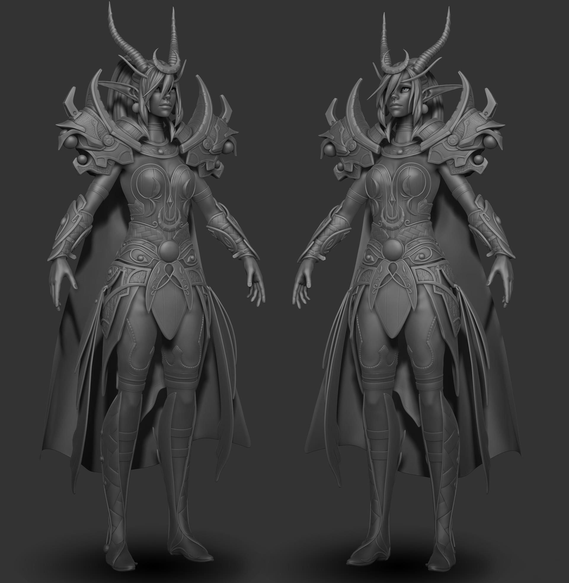 翡翠梦境的守护者 设计师自制伊瑟拉超清3d建模