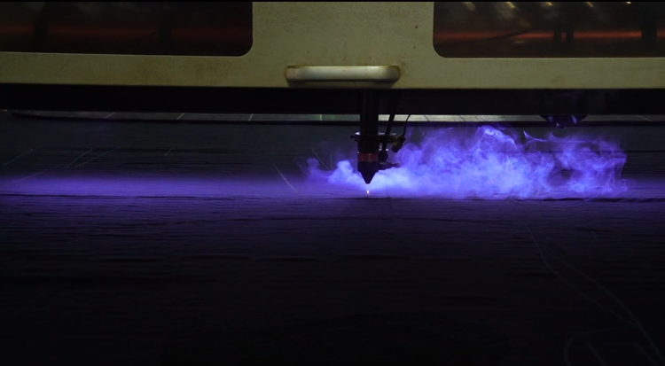 欧定智能制造工厂的智能裁床