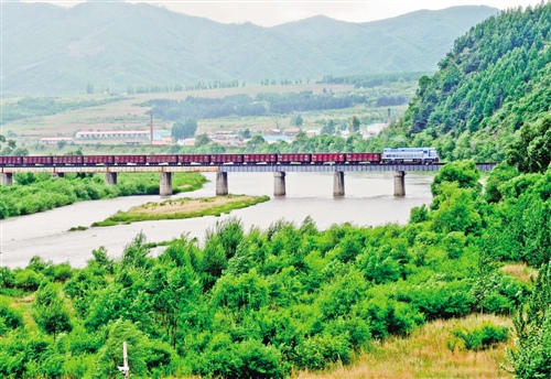 图们江铁路桥图片