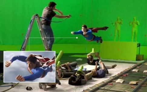 传统的绿幕抠像场景