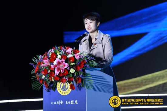 均安镇党委副书记,镇长曾帆女士致辞