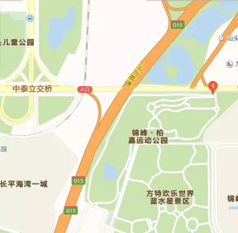下车站点:蓝水星乐园,中泰运动场北(泰山路)驾车出行临近停车场:锦峰