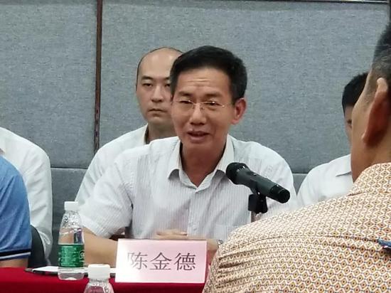 广东省生产力促进中心陈金德主任,朱才毅副书记,朱育彬副主任出席会议