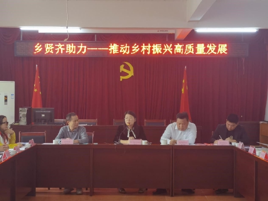 英红镇星光村乡贤座谈会现场